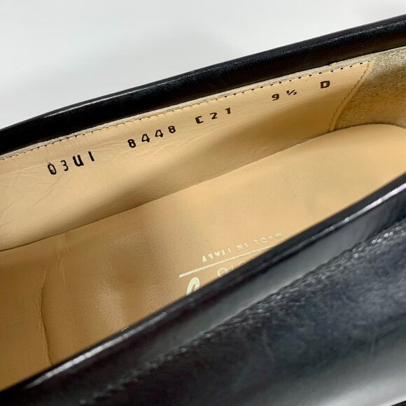 Salvatore Ferragamo Studio Mens Black Leather Penny Loafers 9.5D w/ Box Italian main image 9